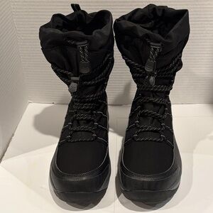 Land’sEnd women’s squall waterproof snow boot Black size 11 Winter Boots New